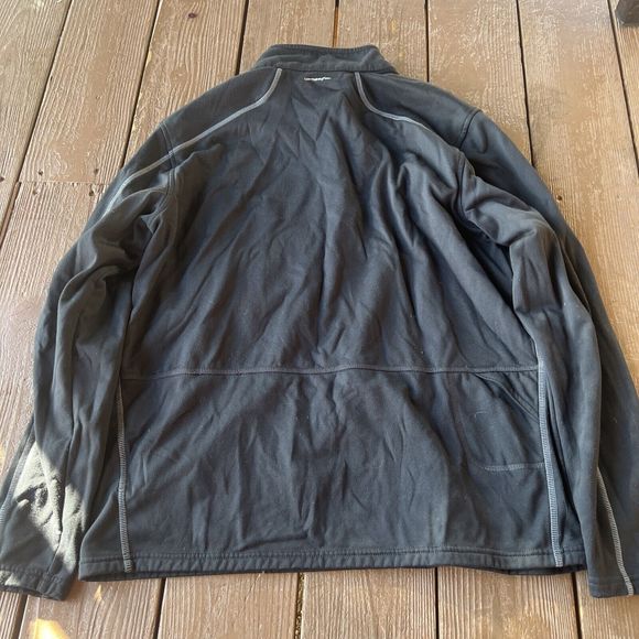 New Balance NB Lightning Dry Black Mens Quarter 1/4 Zip Lined Pullover Large L - Picture 4 of 6